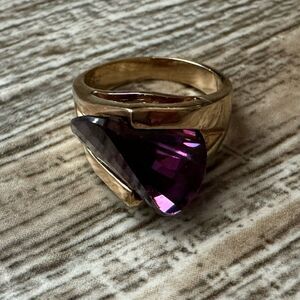 Purple Lighthouse Lens Cut Ring
